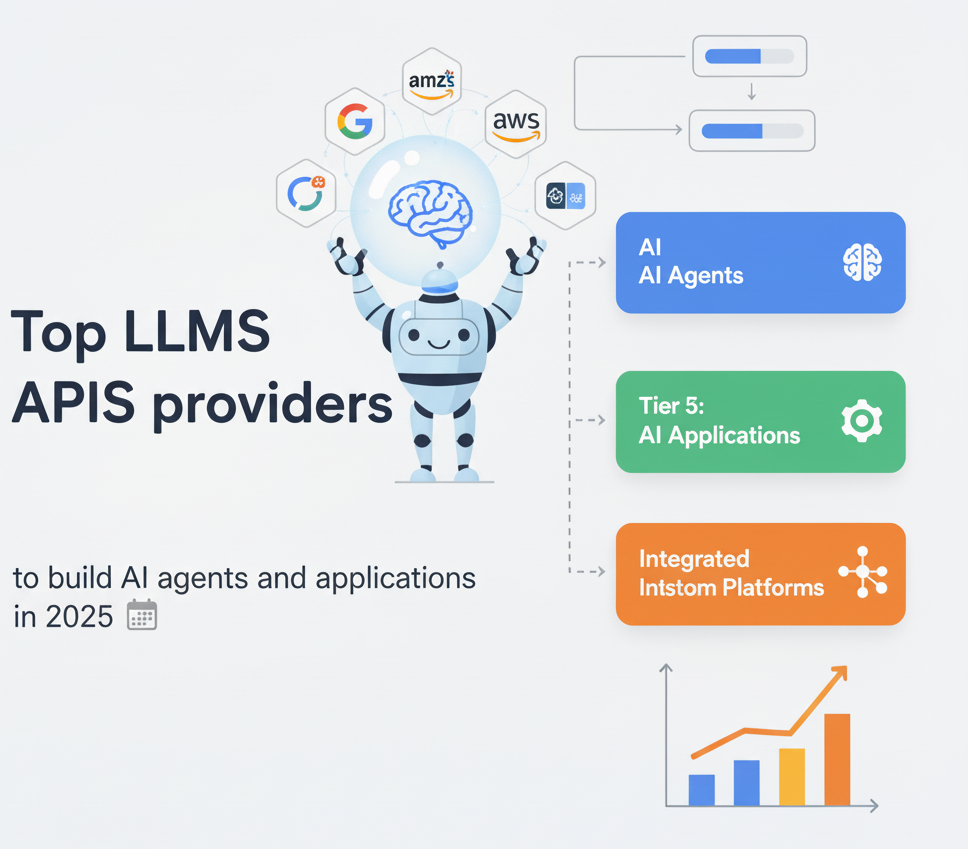 Top LLMs APIs provider to build ai agents and applications in 2025 with detailed comparison in October 2025